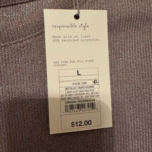 Metallic Taupe Shirt